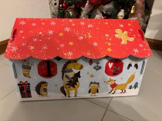 Casetta Natale Cartone Sassi da Assemblare NUOVA