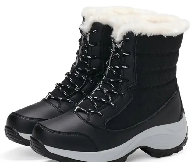 Botas de nieve forradas mujer