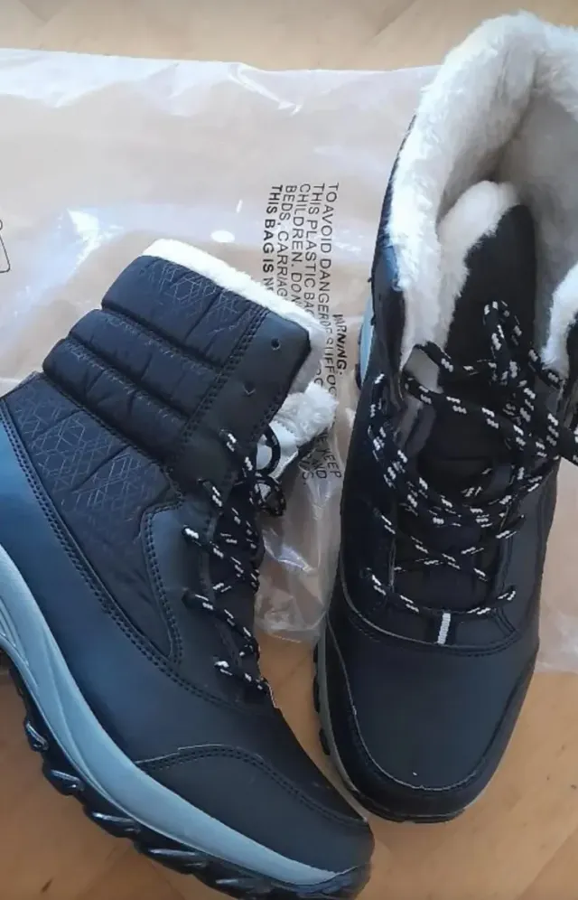 Botas de nieve forradas mujer