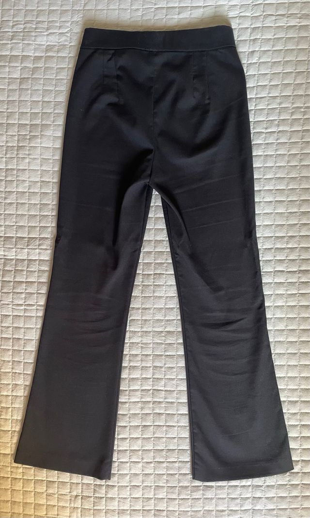Pantalón de vestir Zara negro flare