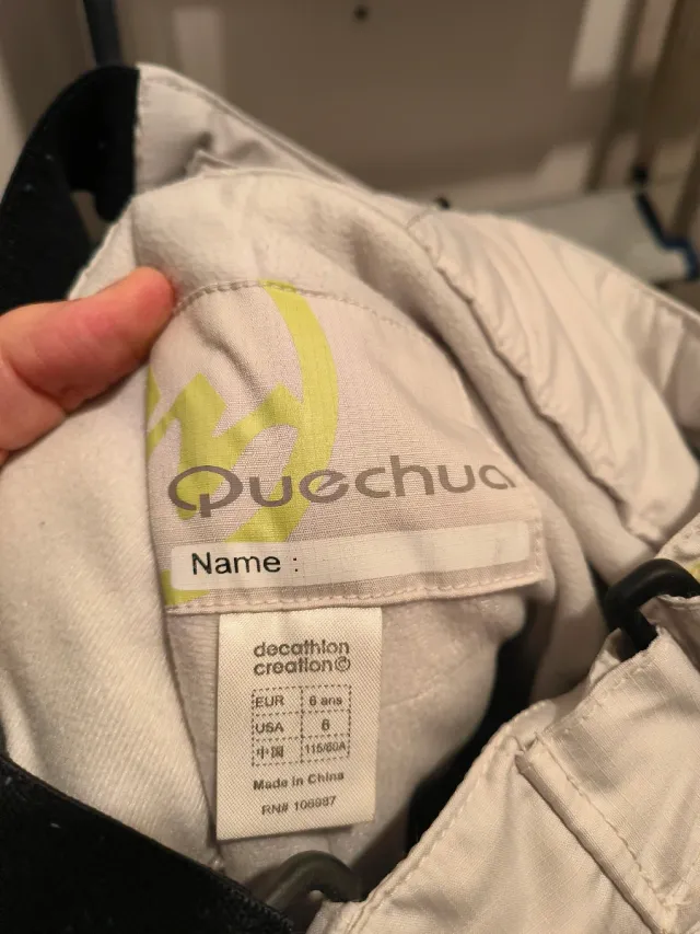 Pantalón esquí niño gris claro T. 6-7 años