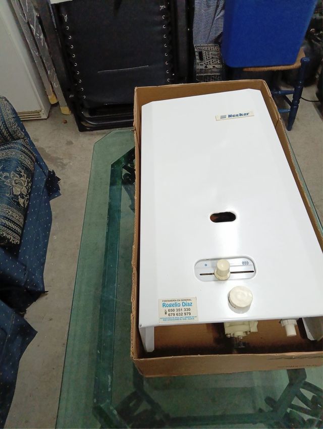 Calentador a gas Neckar blanco