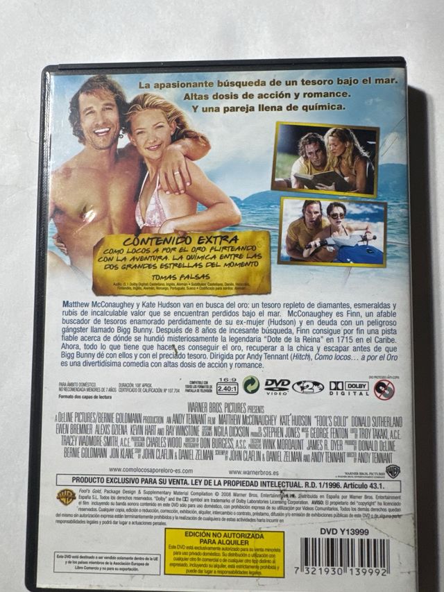 DVD Como Locos a por el Oro