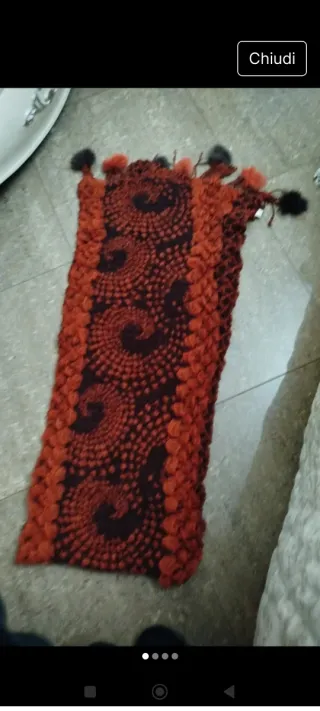 Sciarpa donna lavorata a mano