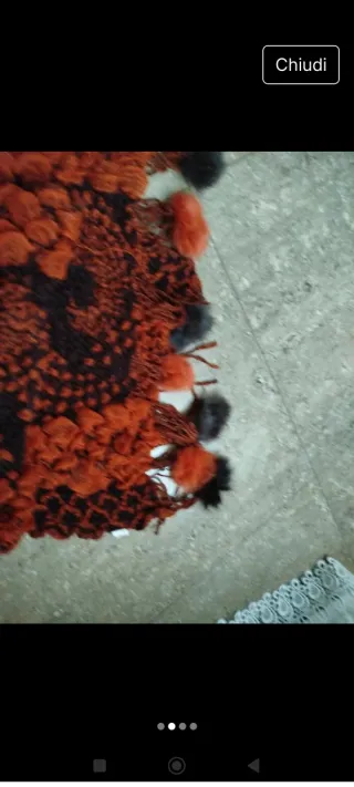 Sciarpa donna lavorata a mano