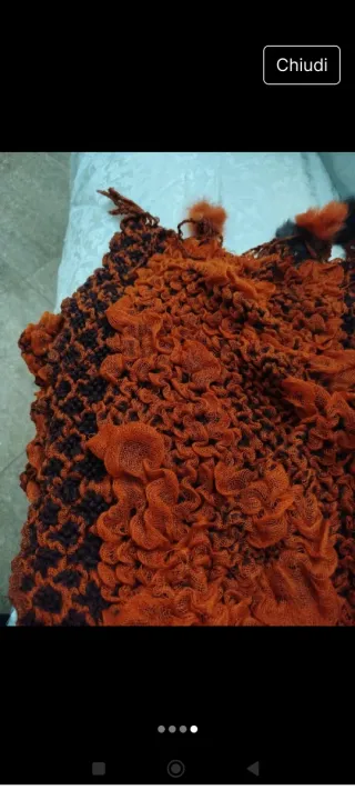 Sciarpa donna lavorata a mano