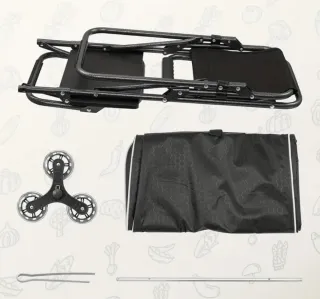 Carro de 40 L para la compra con silla NUEVO