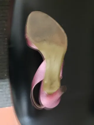 Sandali rosa tacco a spillo con strass