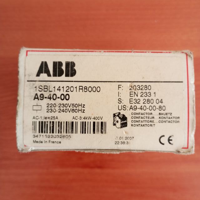 ABB A9-40-00 y A16-30-10 Contactor