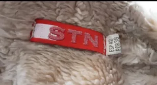 Chaqueton corto beige forrado