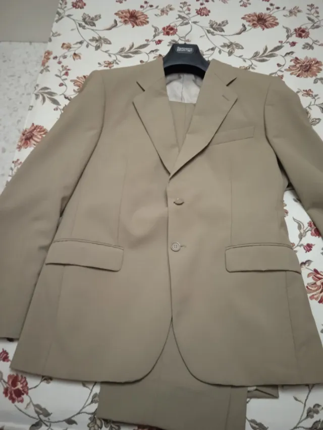 Traje de chaqueta hombre beige