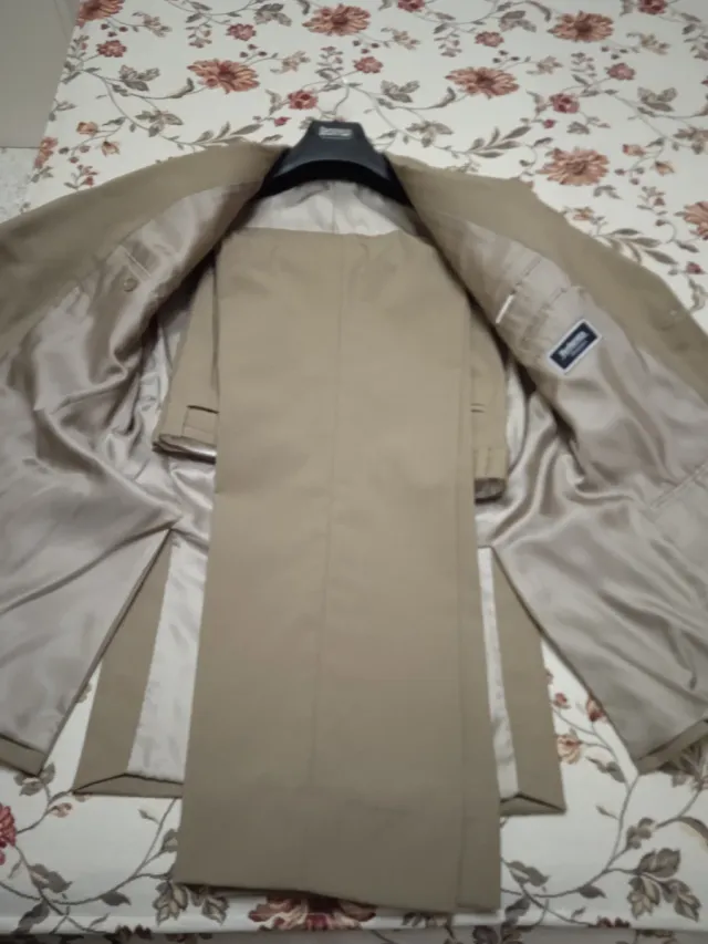 Traje de chaqueta hombre beige