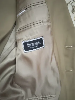 Traje de chaqueta hombre beige