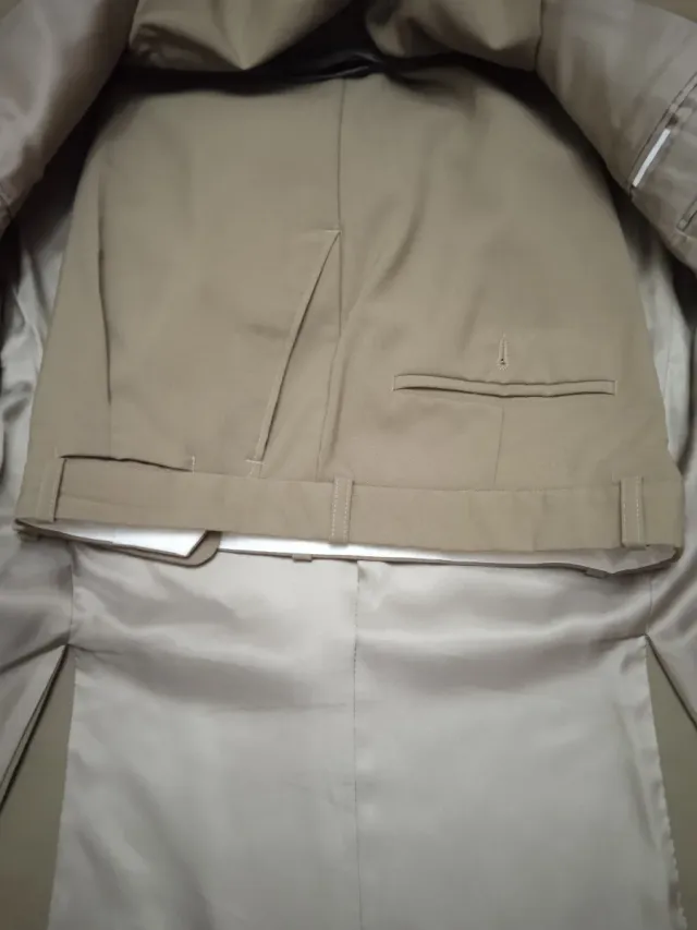 Traje de chaqueta hombre beige