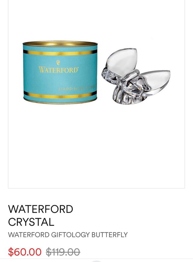 Figura Mariposa Cristal Waterford