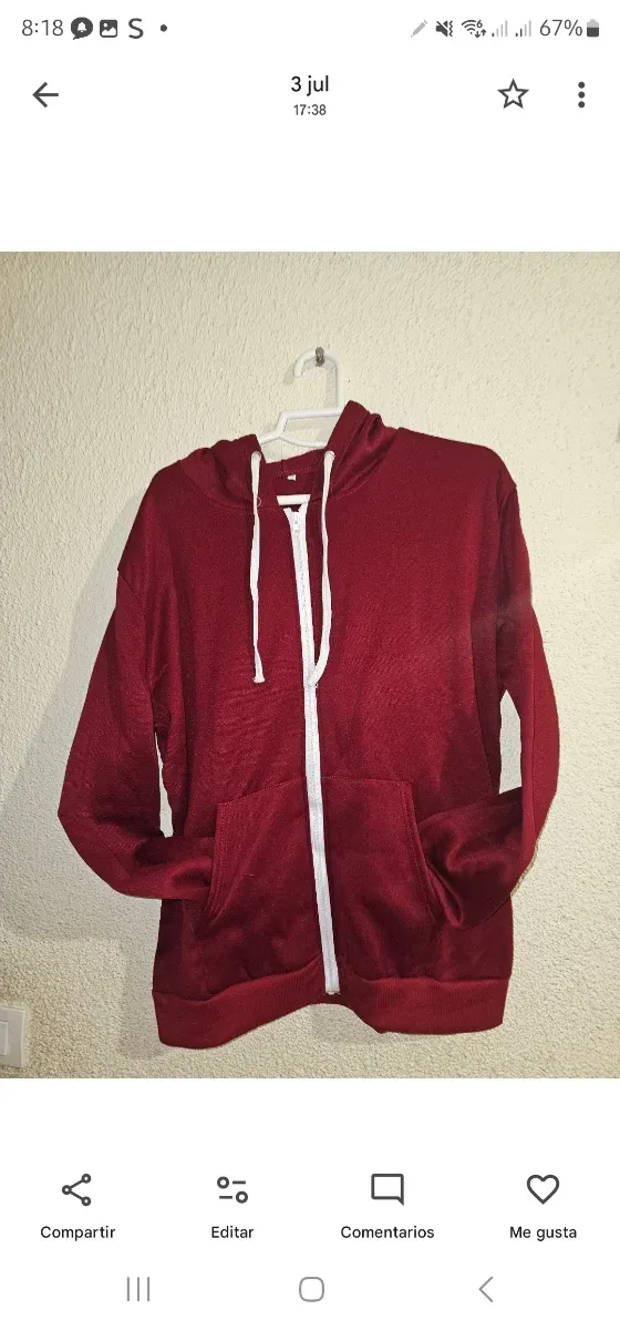 Sudadera con cremallera y capucha