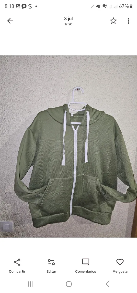 Sudadera con cremallera y capucha