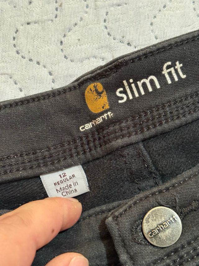 Pantaloni Carhartt Slim Fit Neri Taglia S