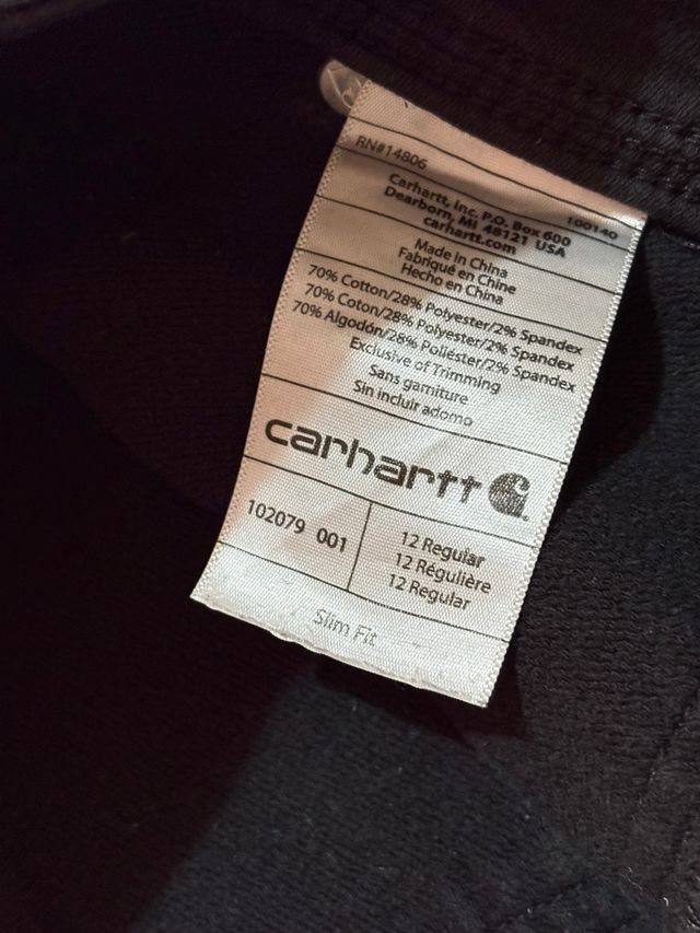 Pantaloni Carhartt Slim Fit Neri Taglia S