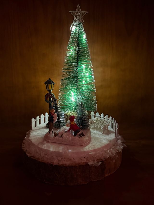 Centro Navideño con Luces