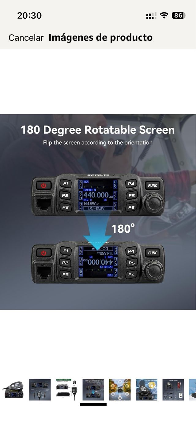 Retevis RT95 Emisora Coche Doble Banda NUEVA