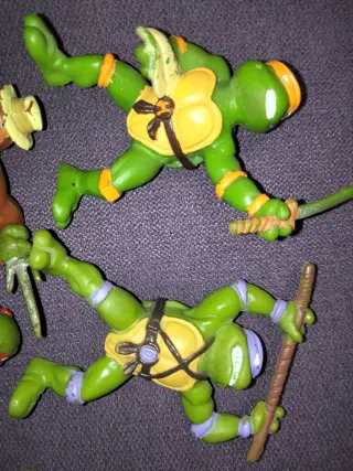 Lote Figuras PVC Años 80 Tortugas Ninja