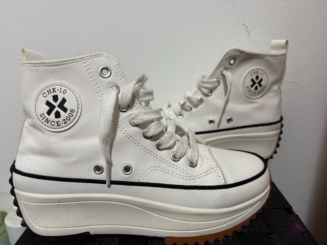 Zapatillas Mujer Blancas Plataforma