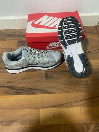 Nike P6000 Plata y Blanco