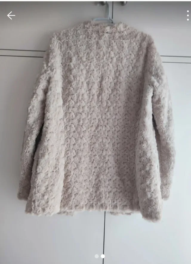 Chaquetón borreguito beige