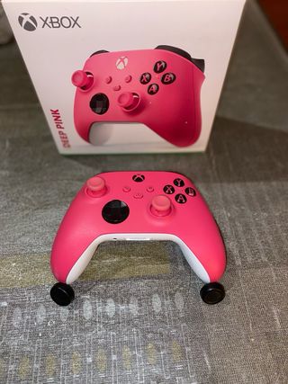 Mando xbox series S/X ROSA + Caja + Pilas Recarga