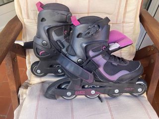 Patines Oxelo Talla 41.       Negro/Rosa
