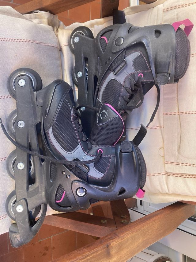 Patines Oxelo Talla 41.       Negro/Rosa