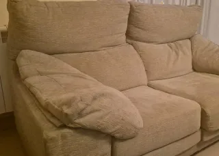 Sofá biplaza cómodo verde. Necesaria recogida