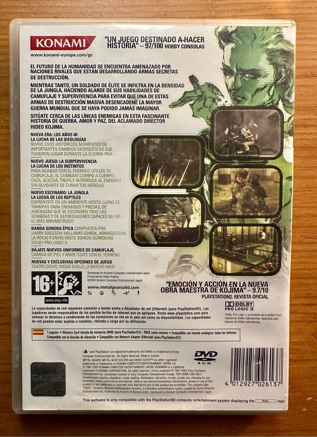 Metal Gear Solid 3: Snake Eater PS2