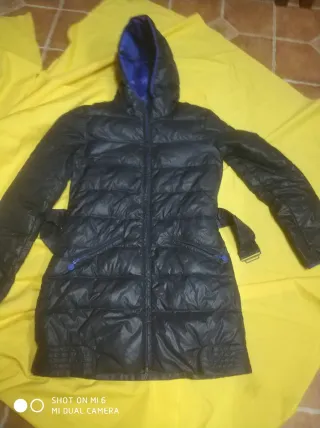 Chubasquero mujer celeste y azul