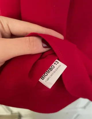 Blusa roja manga larga biombo 13 / bimani