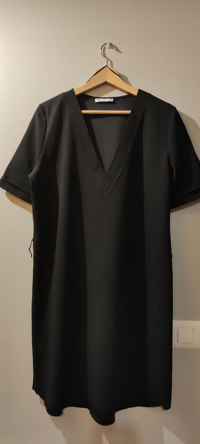 Vestido negro Zara Talla M
