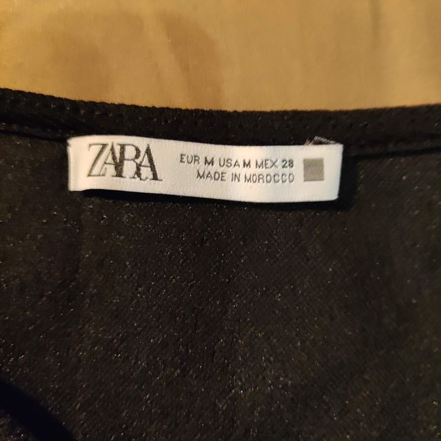 Vestido negro Zara Talla M