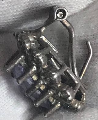 Broche Plata Amatista Rectangular