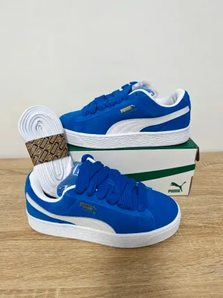 Sneakers Puma Suede XL Blu/Bianco Tg 37.5 nuove
