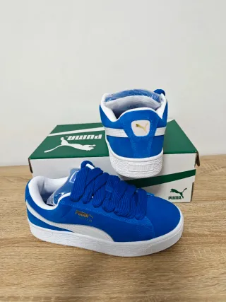 Sneakers Puma Suede XL Blu/Bianco Tg 37.5 nuove