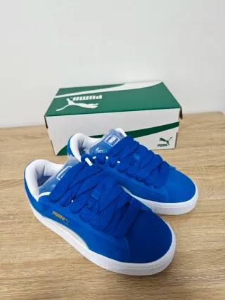 Sneakers Puma Suede XL Blu/Bianco Tg 37.5 nuove