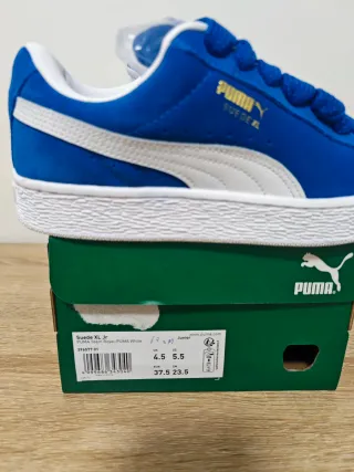 Sneakers Puma Suede XL Blu/Bianco Tg 37.5 nuove