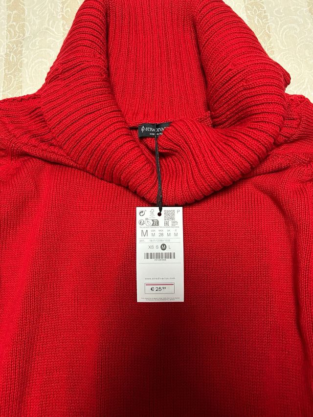 Jersey Stradivarius Rojo Talla M