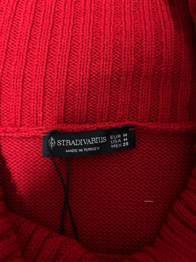 Jersey Stradivarius Rojo Talla M