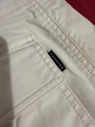 Pantalones Chinos Buccino Beige Claro Talla 46