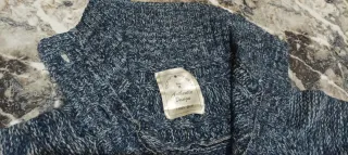 Cárdigan largo cuello alto