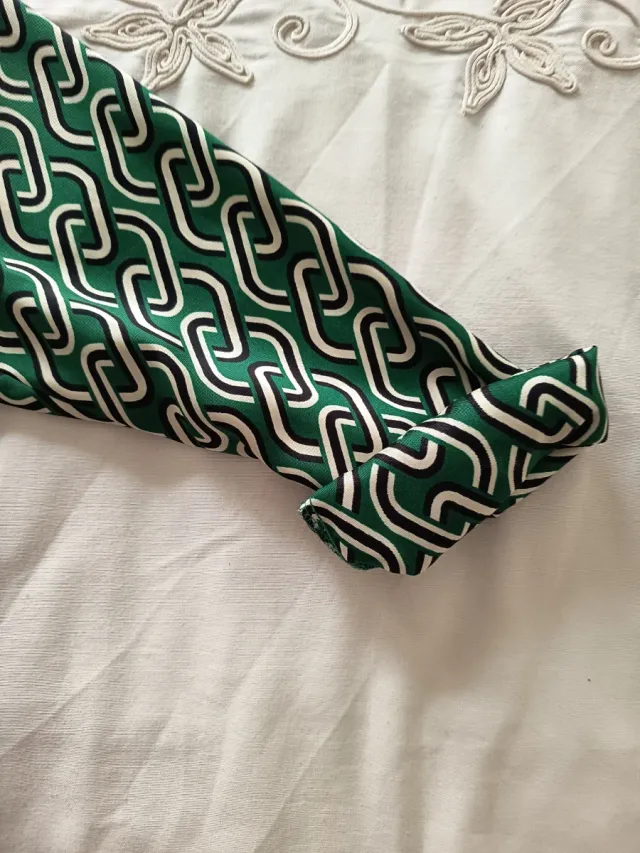 Blazer verde estampado