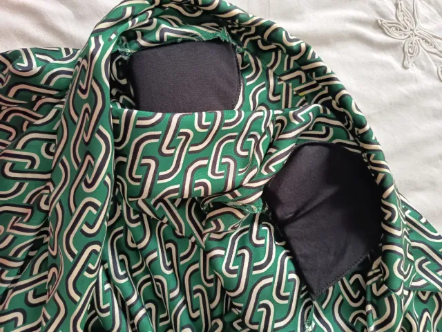 Blazer verde estampado