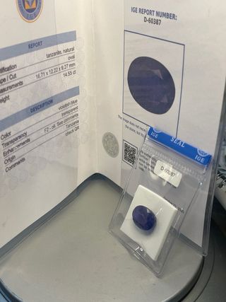 Tanzanita Natural 14.55Ct IGE D-60387